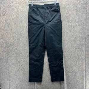 Vintage Ralph Lauren Pants Womens 2 Black Chino Flat Front Trouser Golf Golfer